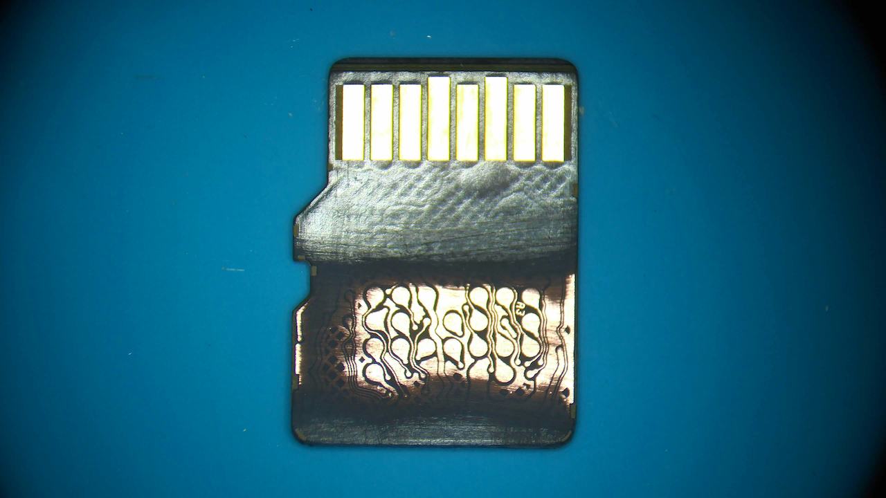 Sanded MicroSD Memory Card
